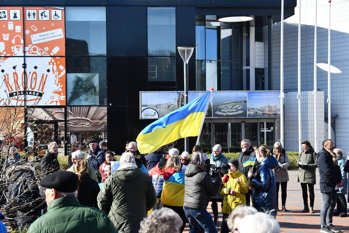 Manifestatie voor Oekraïne