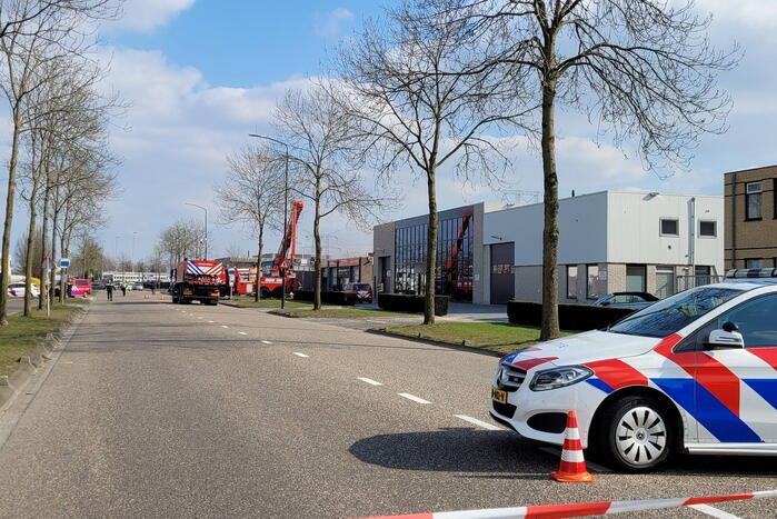 Grote brand bij bedrijf