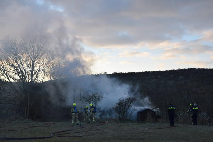 Stacaravan uitgebrand in duingebied