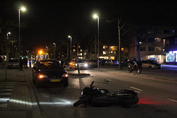 Motorrijder gewond na ongeval