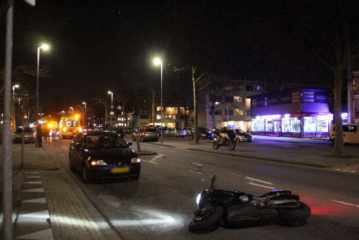 Motorrijder gewond na ongeval