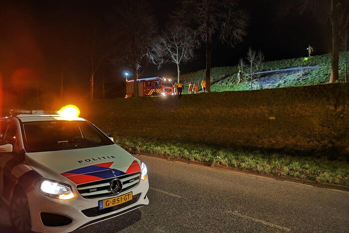 Buitenbrand in berm