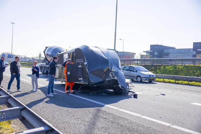 Enorme file door ongeval bij knooppunt Hoevelaken