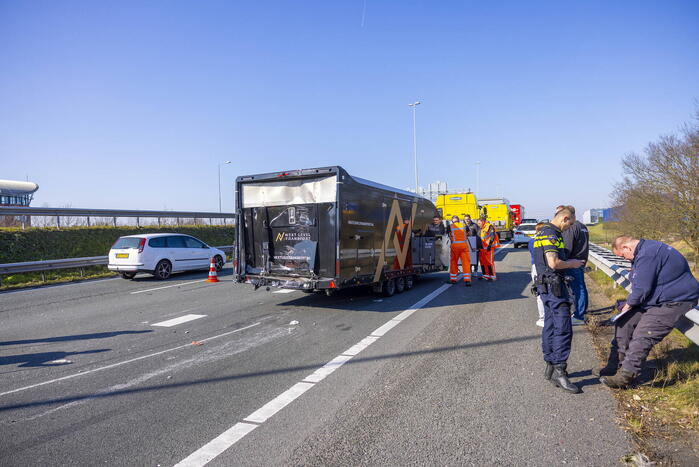 Enorme file door ongeval bij knooppunt Hoevelaken