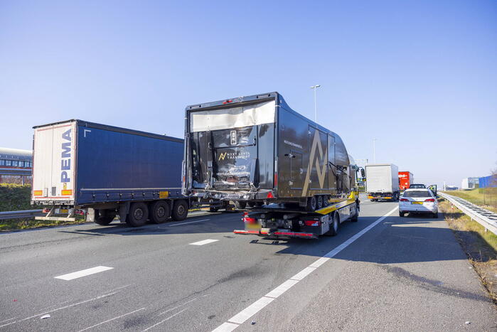 Enorme file door ongeval bij knooppunt Hoevelaken