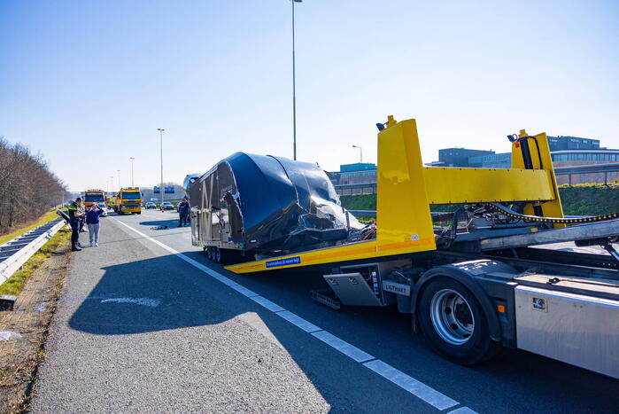 Enorme file door ongeval bij knooppunt Hoevelaken