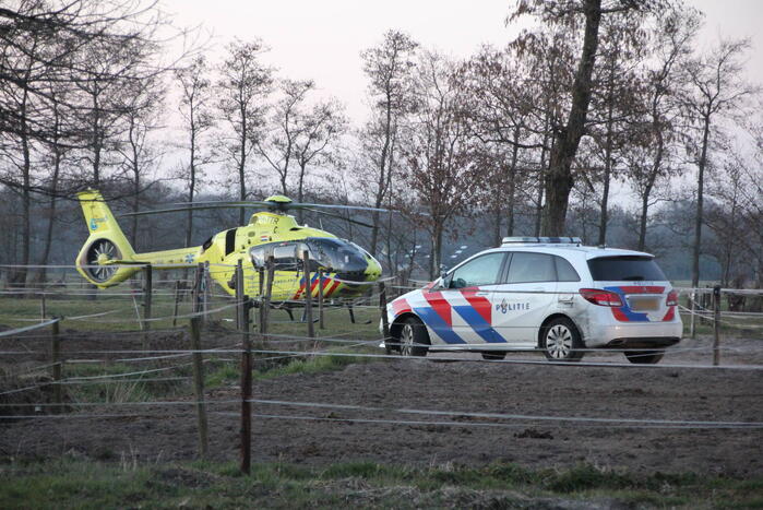 Persoon ernstig gewond na trap van paard