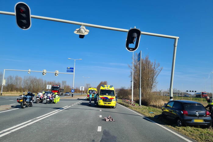 Auto total-loss na botsing op stoplicht