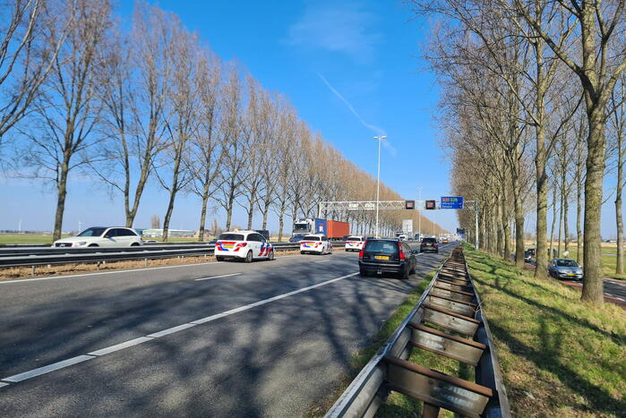 Vijf voertuigen betrokken bij botsing op snelweg