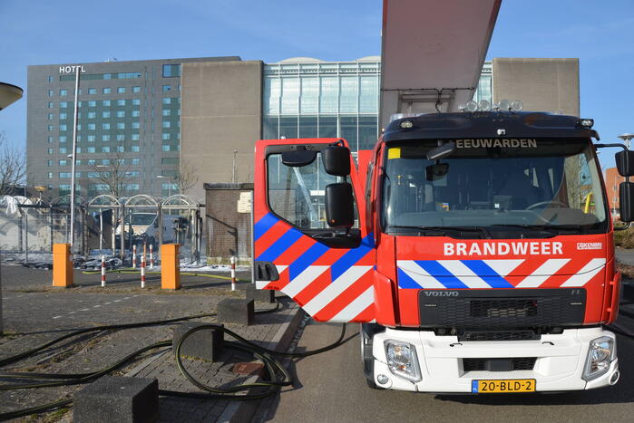 Fietsenstalling brandt uit