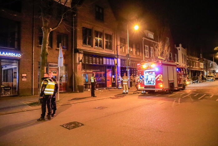 Rookontwikkeling vanwege brand in restaurant Tollius
