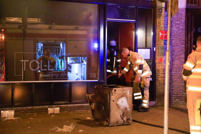 Rookontwikkeling vanwege brand in restaurant Tollius