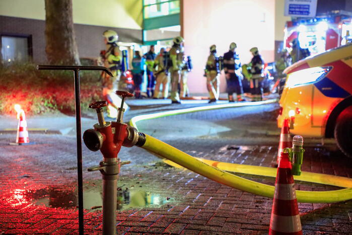 Grote brandweerinzet door brandmelding