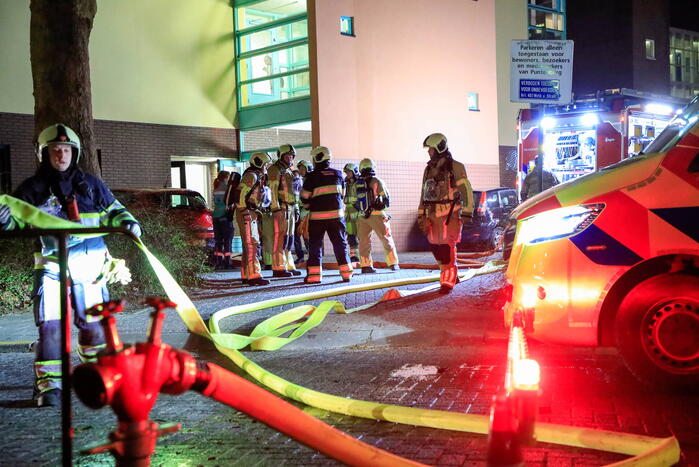 Grote brandweerinzet door brandmelding