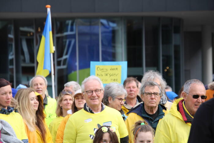 Vredesdemonstratie voor oorlog in Oekraïne