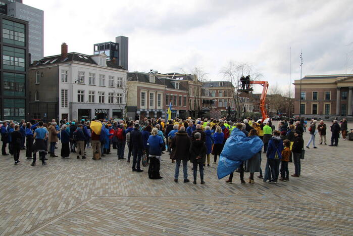 Vredesdemonstratie voor oorlog in Oekraïne