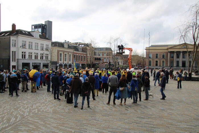 Vredesdemonstratie voor oorlog in Oekraïne