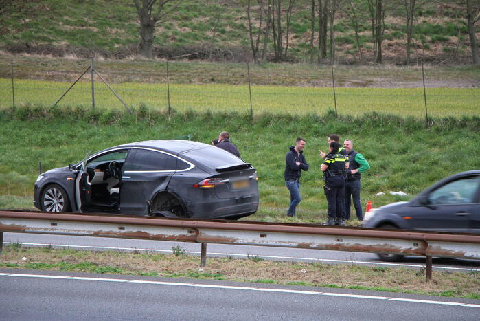 Schade aan Tesla door ongeval