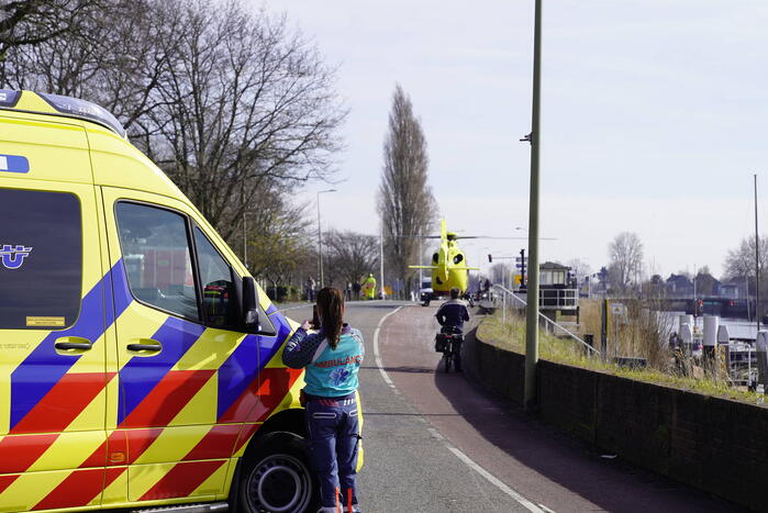 Traumahelikopter landt voor incident in woning