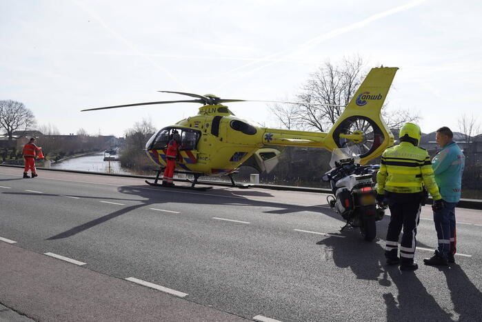Traumahelikopter landt voor incident in woning