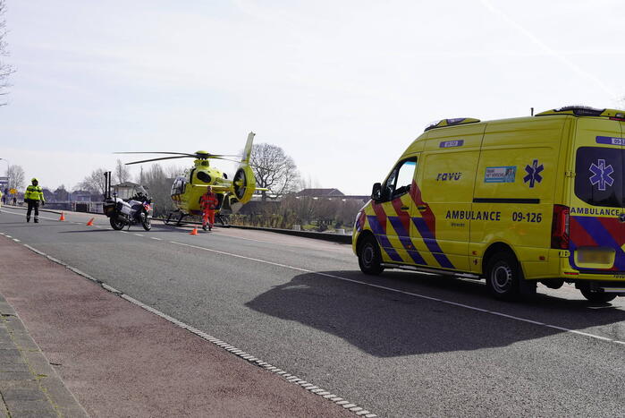 Traumahelikopter landt voor incident in woning