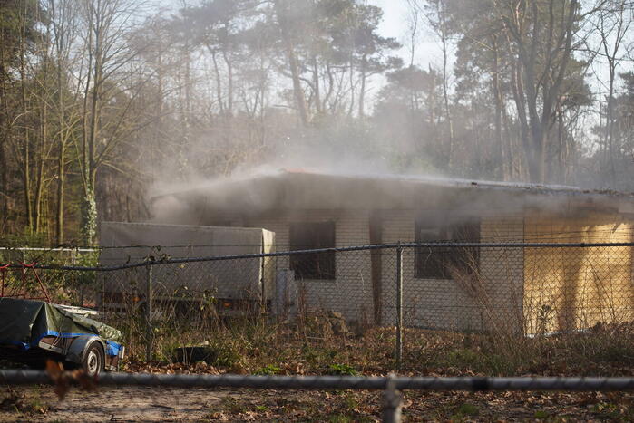 Chalet loop flinke schade op vanwege brand