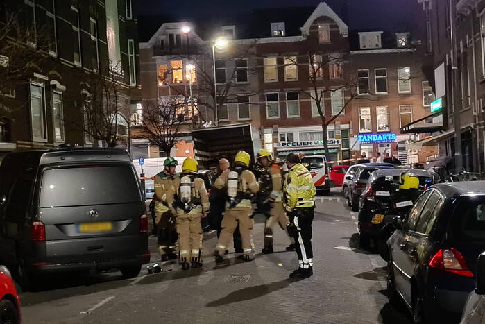 Straat afgezet voor onderzoek naar gevaarlijke stoffen