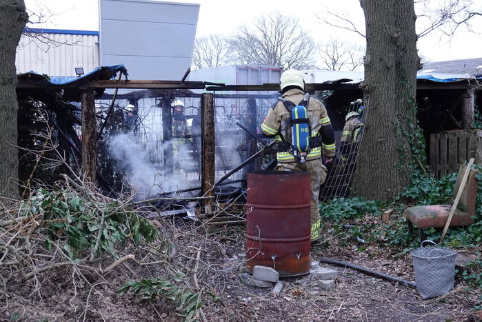 Rookontwikkeling bij brand in stapel pallets