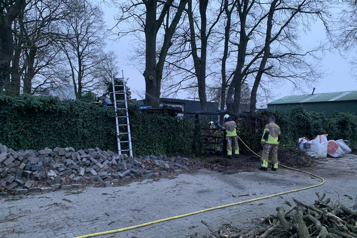 Rookontwikkeling bij brand in stapel pallets