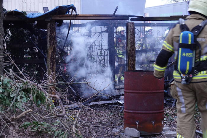 Rookontwikkeling bij brand in stapel pallets