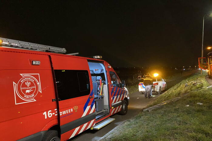 Zoekactie na aantreffen fiets naast sloot