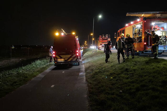 Zoekactie na aantreffen fiets naast sloot