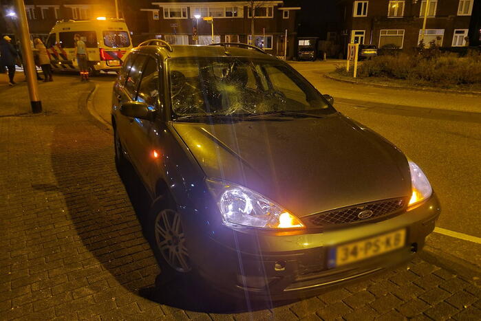 Ongeval tussen personenauto en scooter