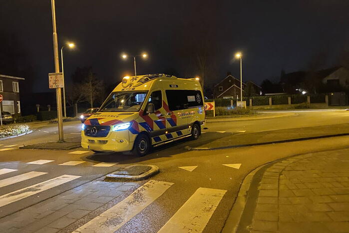 Ongeval tussen personenauto en scooter