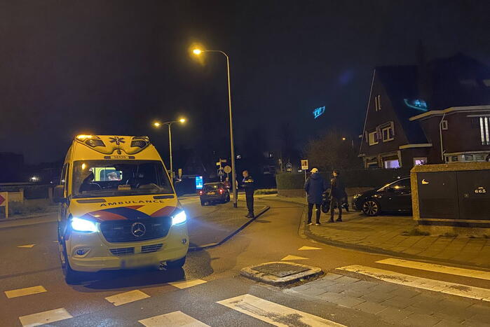 Ongeval tussen personenauto en scooter