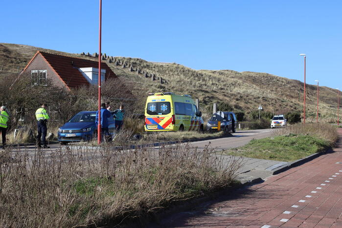 Fietser gewond bij botsing met auto