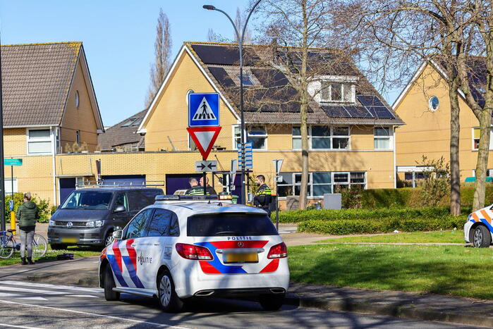 Aanrijding op rotonde in Nieuwland