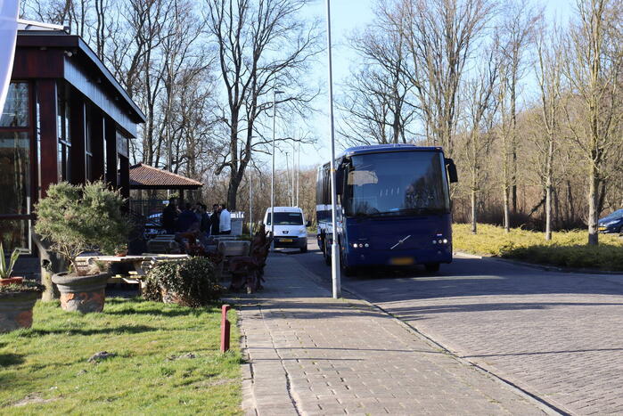 Aankomst Oekraïense vluchtelingen in hotelaccommodatie