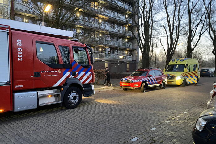 Flatwoning geventileerd na brand