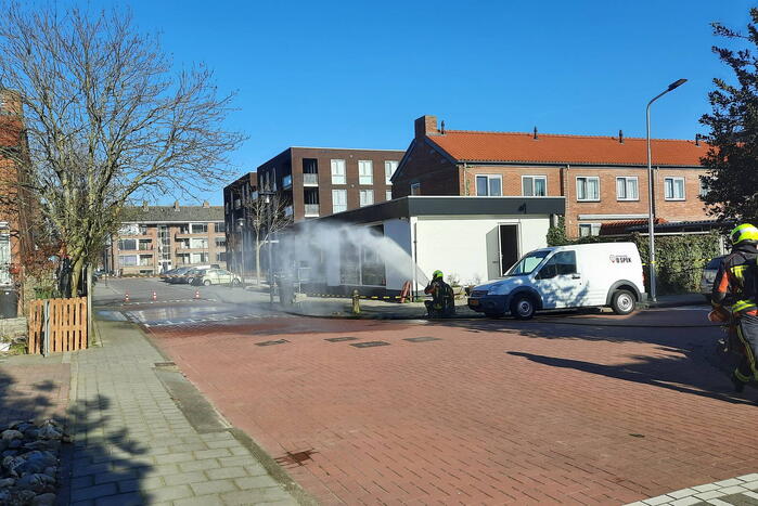 Gasleiding geraakt bij plaatsen van tuinhek
