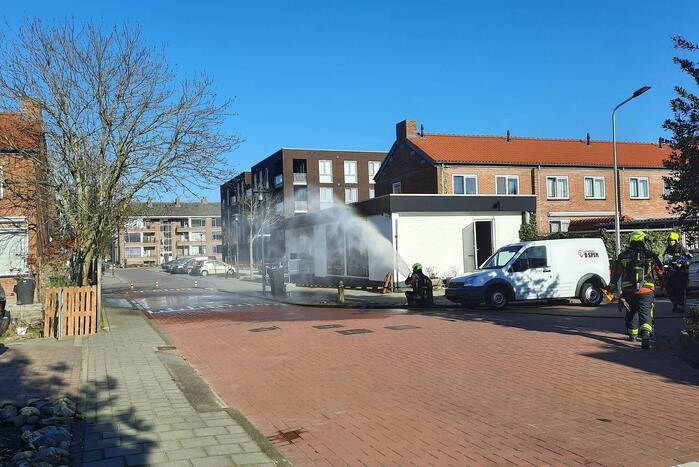 Gasleiding geraakt bij plaatsen van tuinhek