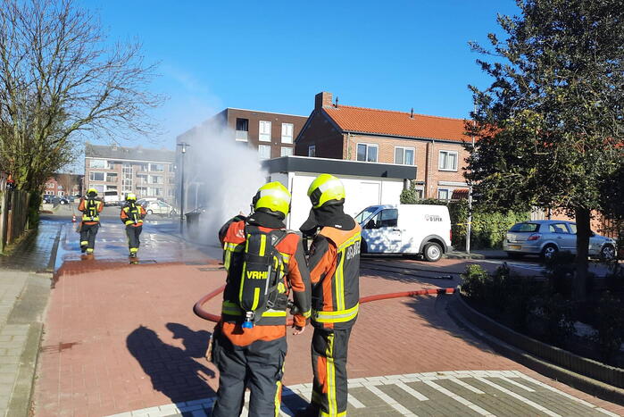 Gasleiding geraakt bij plaatsen van tuinhek