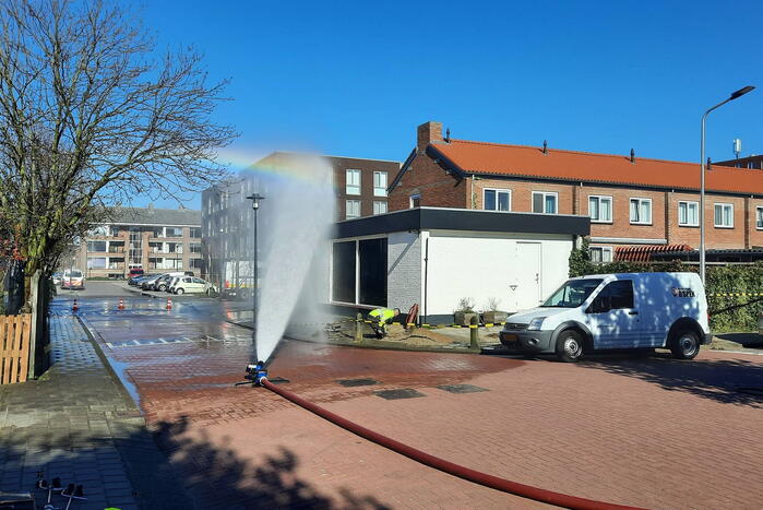 Gasleiding geraakt bij plaatsen van tuinhek