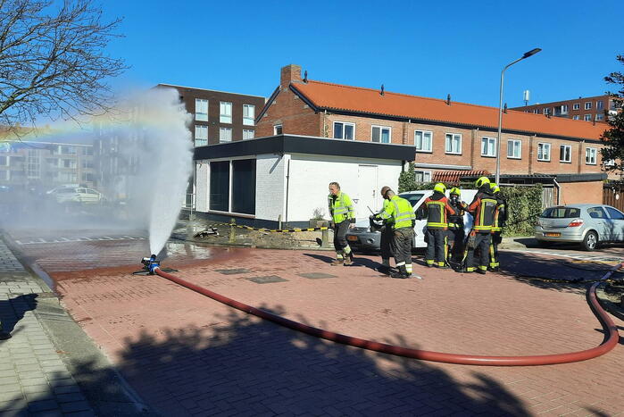 Gasleiding geraakt bij plaatsen van tuinhek