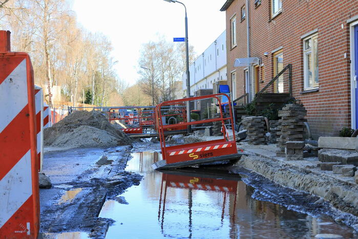 Woningen zonder water door leidingbreuk