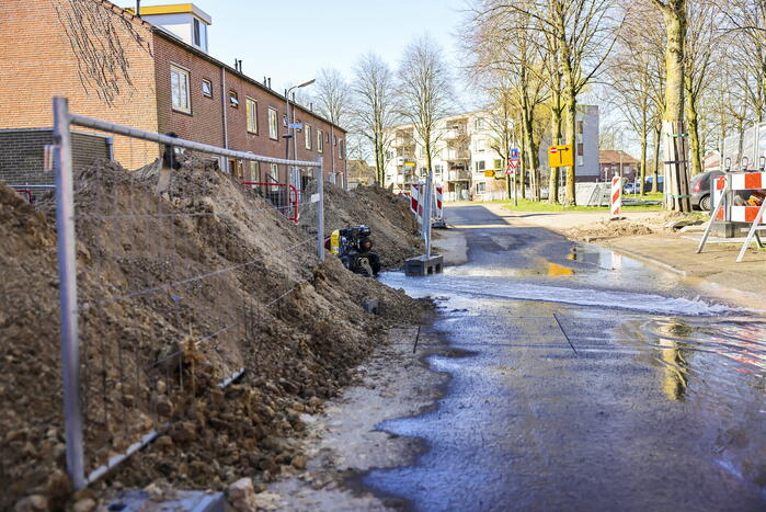 Woningen zonder water door leidingbreuk