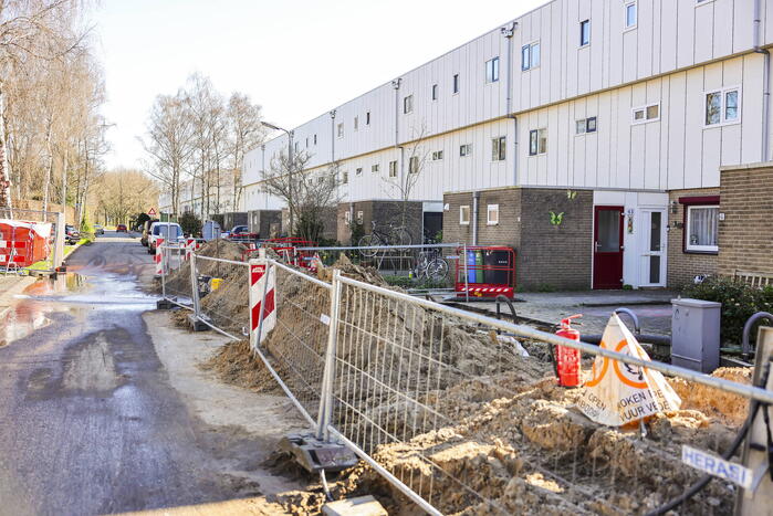 Woningen zonder water door leidingbreuk