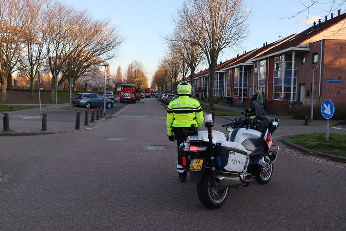 Flinke brand op zolder van woning