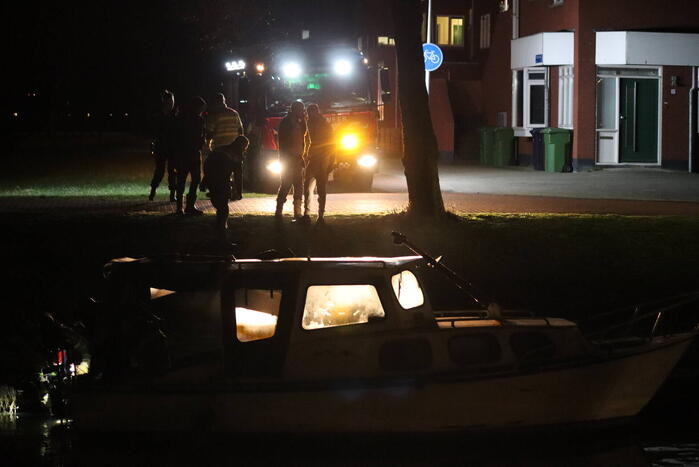 Brand aan boord van plezierboot snel onder controle