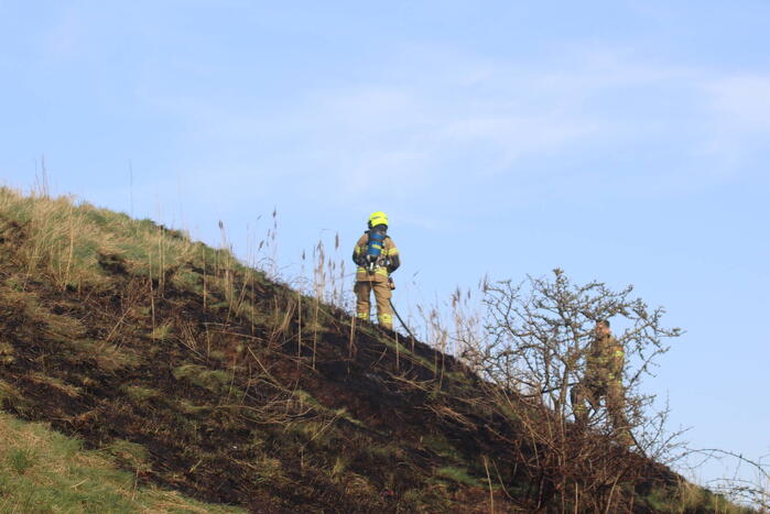 Stuk duinen verwoest vanwege brand